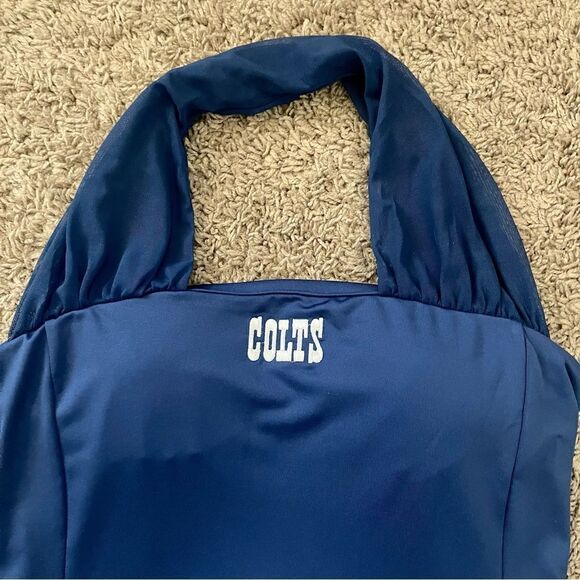 NFL All Sport Couture Blue Indianapolis Colts First Down Halter Top SZ M BNWT - Picture 7 of 11